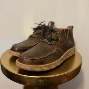 Tony Lama Camino Brown Lace Up Moc Toe Casual Shoe